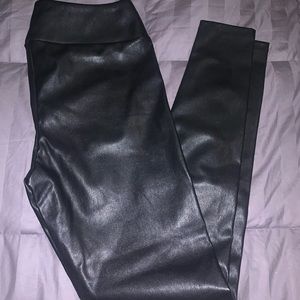 black leather leggings NWT